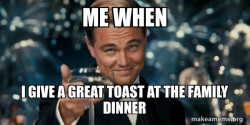 Great Gatsby Reaction - Leonardo DiCaprio Toast