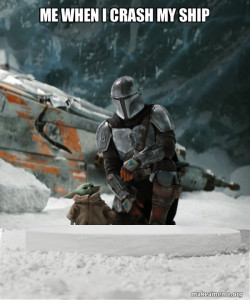 Baby Yoda and Mando