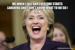 Hillary Clinton Laughs