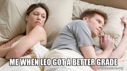 Couple thinking in bed