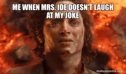 Frodo it's over it's done