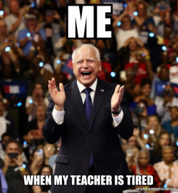 Happy Tim Walz
