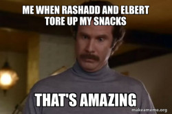 Ron Burgundy I am not even mad or That's amazing (Anchorman)