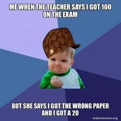 Scumbag Success Kid