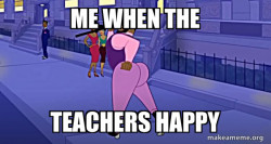 Happy teacher 