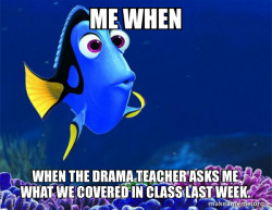 Dory from Nemo  (5 second memory)