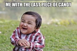 Evil, scheming toddler