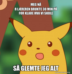 Surprised Pikachu