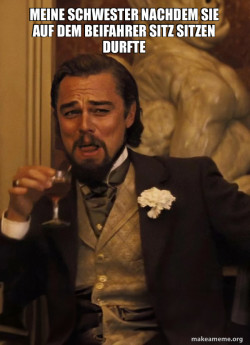 Leonardo DiCaprio Laughing Django