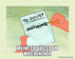 To Do List - Nothing