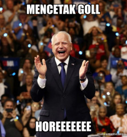 Happy Tim Walz
