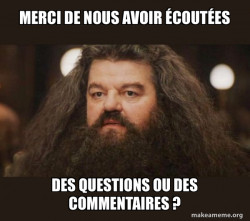 Hagrid - I should not have said that