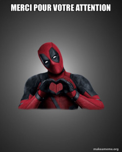 Deadpool Heart Hands