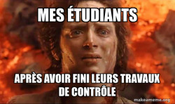 Frodo it's over it's done