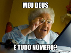 grandma surprised with numbers in portuguese