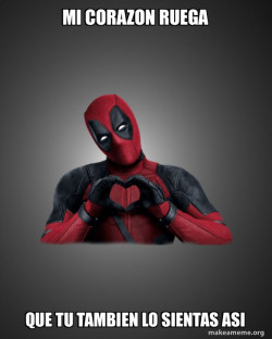 Deadpool Heart Hands