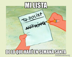 To Do List - Nothing