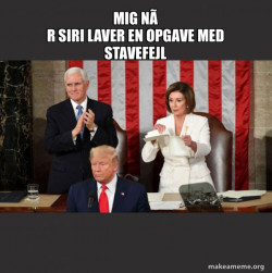 Nancy Pelosi ripping Trump's speech up