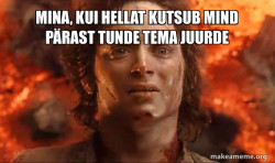 Frodo it's over it's done
