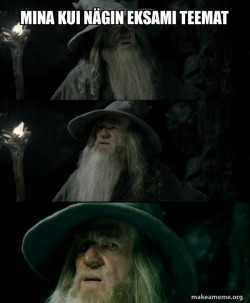 Confused Gandalf