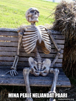 Waiting Skeleton