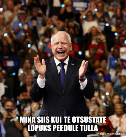 Happy Tim Walz