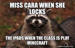 Evil Plotting Raccoon