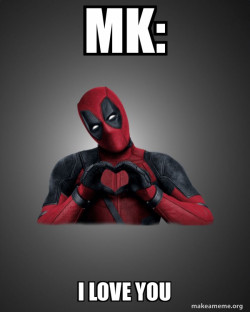 Deadpool Heart Hands