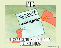 To Do List - Nothing