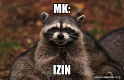 Evil Plotting Raccoon