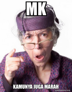 Meme nenek marah