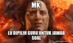 Frodo it's over it's done