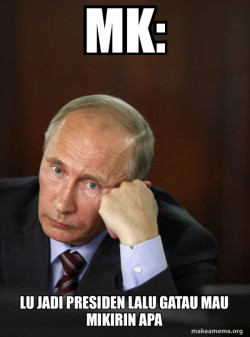 Contemplative Putin