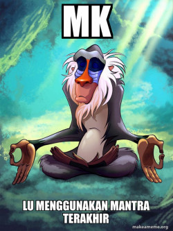 Rafiki Meditating - Lion King