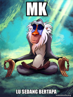 Rafiki Meditating - Lion King