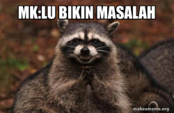 Evil Plotting Raccoon