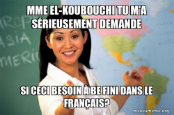 Unhelpful High School Teacher