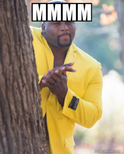 Anthony Adams in Yellow Suit Rubbing Hands