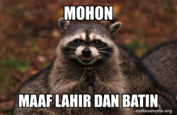 Evil Plotting Raccoon