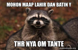 Evil Plotting Raccoon
