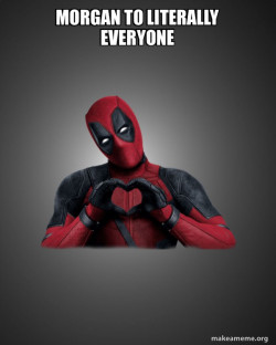 Deadpool Heart Hands