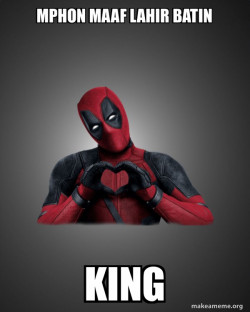 Deadpool Heart Hands