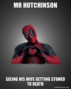 Deadpool Heart Hands