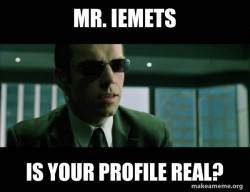 Agent Smith from the Matrix