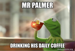 Kermit Drinking Tea