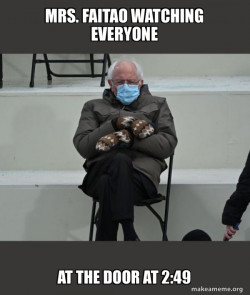 Bernie Sanders at the Inauguration