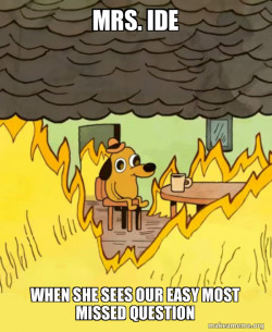 Flames out of her head
