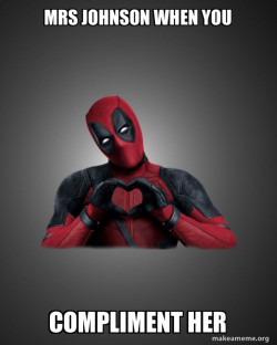 Deadpool Heart Hands