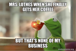 Kermit Drinking Tea