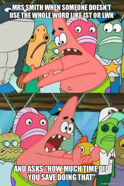 Push It Somewhere Else Patrick